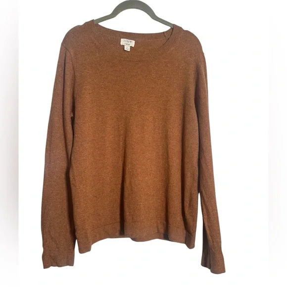 J. Crew Teddie Sweater Wool blend in camel Brown size large Fall - Picture 3 of 7